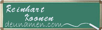 Reinhart Koonen Visitenkarte